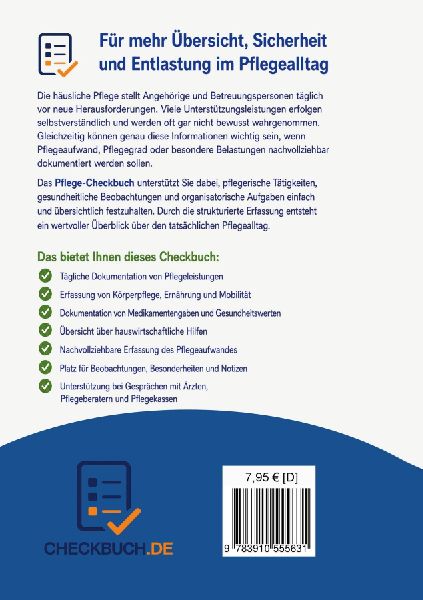 Pflege Checkbuch