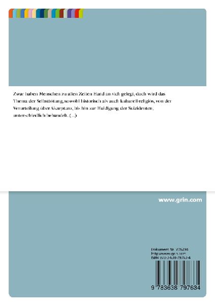 Suizid - Gesellschaftlicher Umgang mit Selbsttötung