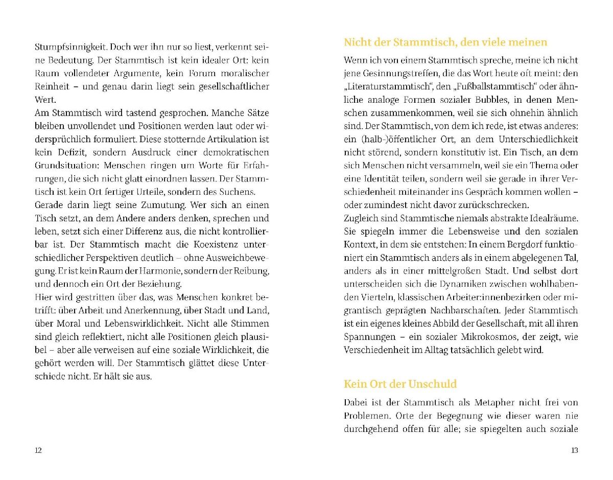 Streiten verbindet! - Was wir vom Stammtisch lernen können