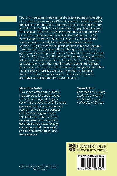 The Intergenerational Transmission of Religion