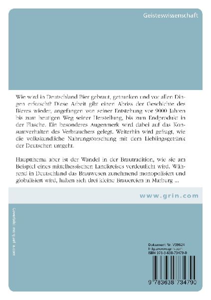 Hopfen und Malz, Gott erhalt's? Zum Wandel lokaler Brautradition in Deutschland