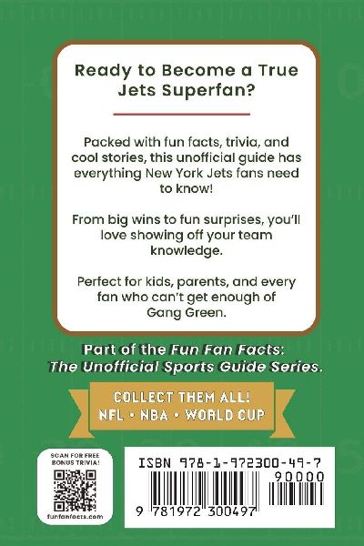 New York Jets Football Book for Kids
