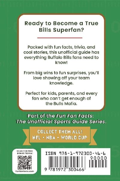Buffalo Bills Football Book for Kids