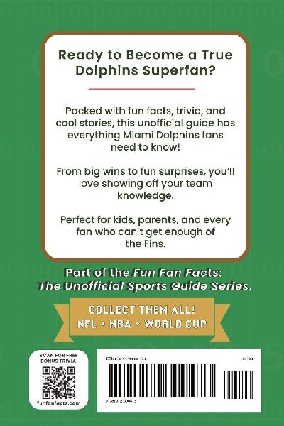 Miami Dolphins Football Book for Kids