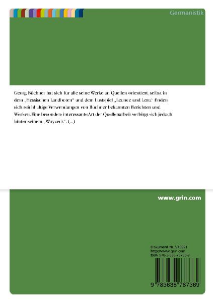 Die Verwendung des Clarus-Gutachtens in Georg Büchners Woyzeck