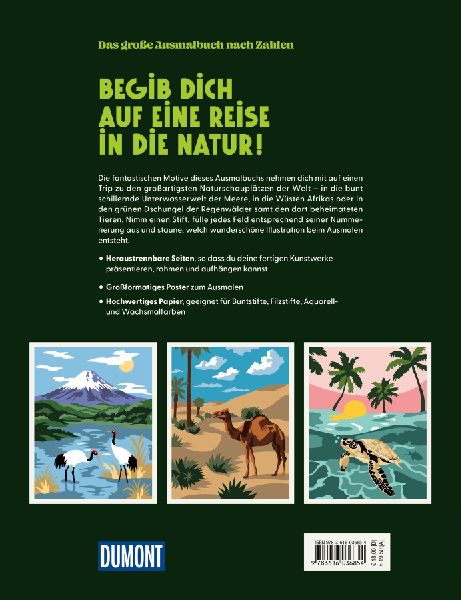 Wunder der Natur - Das große Ausmalbuch nach Zahlen