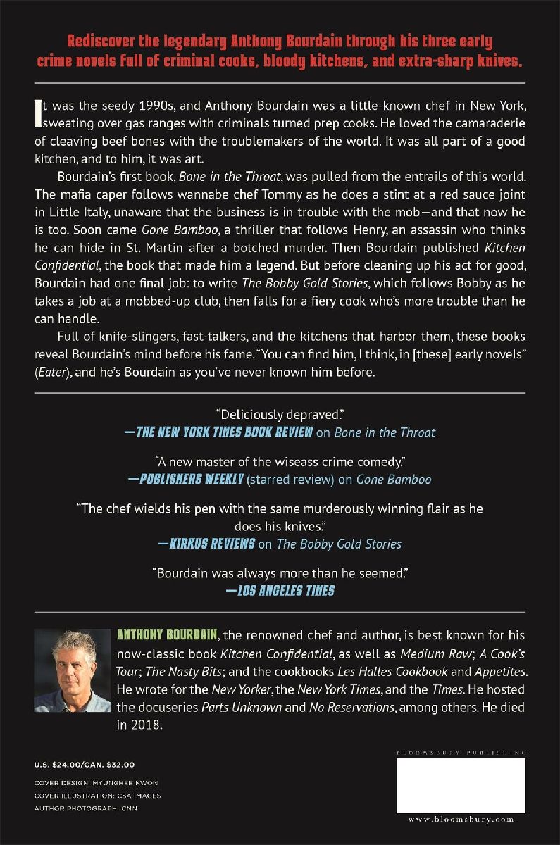 Three Crime Novels by Anthony Bourdain