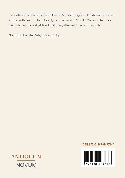 Wissenschaft der Logik