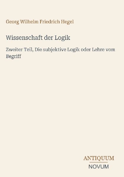 Wissenschaft der Logik