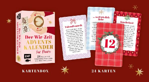 Adventskalender-Kartenset: 24 x Wir-Zeit für Paare