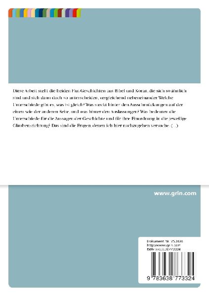 Die Sintflutgeschichte in Bibel und Koran