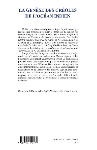 La genèse des créoles de l'Océan indien