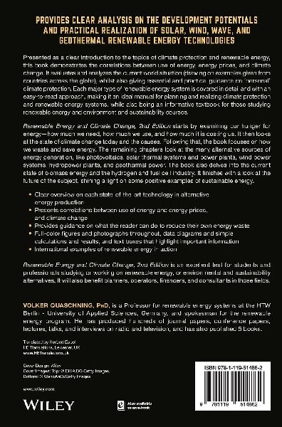 Renewable Engergy and Climate Change, Second Edition