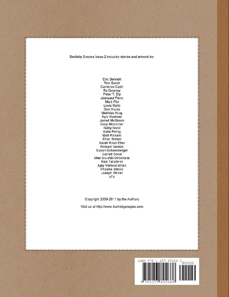 Bartleby Snopes Issue 2