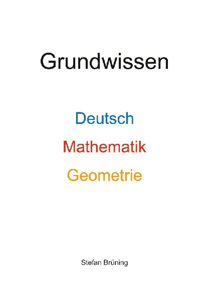 Grundwissen Deutsch, Mathematik, Geometrie