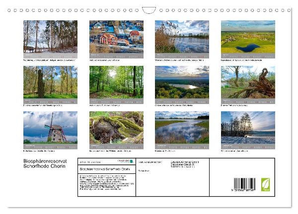 Biosphärenreservat Schorfhede-Chorin (Wandkalender 2027 DIN A3 quer), CALVENDO Monatskalender