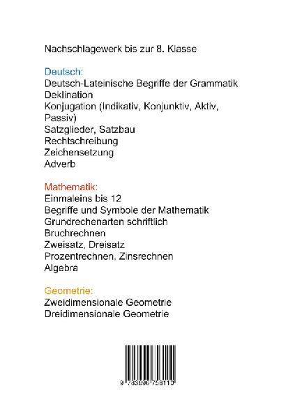 Grundwissen Deutsch, Mathematik, Geometrie