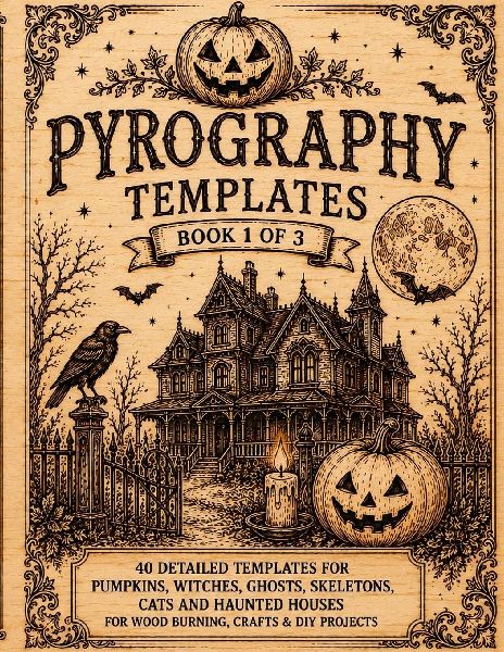 Pyrography Templates Halloween