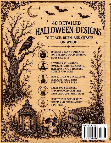 Pyrography Templates Halloween