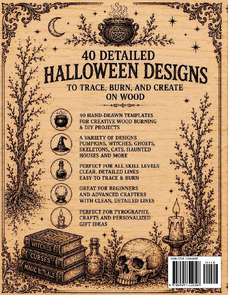 Pyrography Templates Halloween