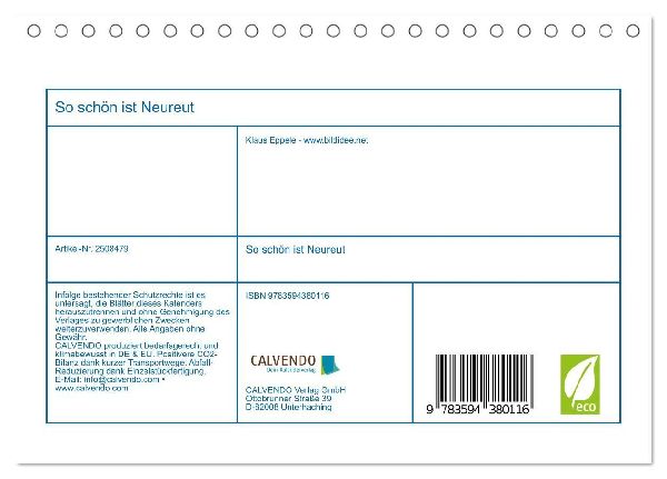 So schön ist Neureut (Tischkalender 2027 DIN A5 quer), CALVENDO Monatskalender