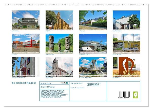 So schön ist Neureut (hochwertiger Premium Wandkalender 2027 DIN A2 quer), Kunstdruck in Hochglanz