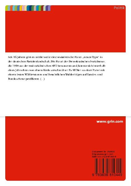 Chancen der Linkspartei aus programmatischer Sicht - Aufgabe sozialistischer Ideale?