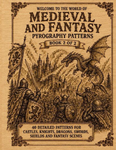 Medieval & Fantasy, Pyrography Patterns