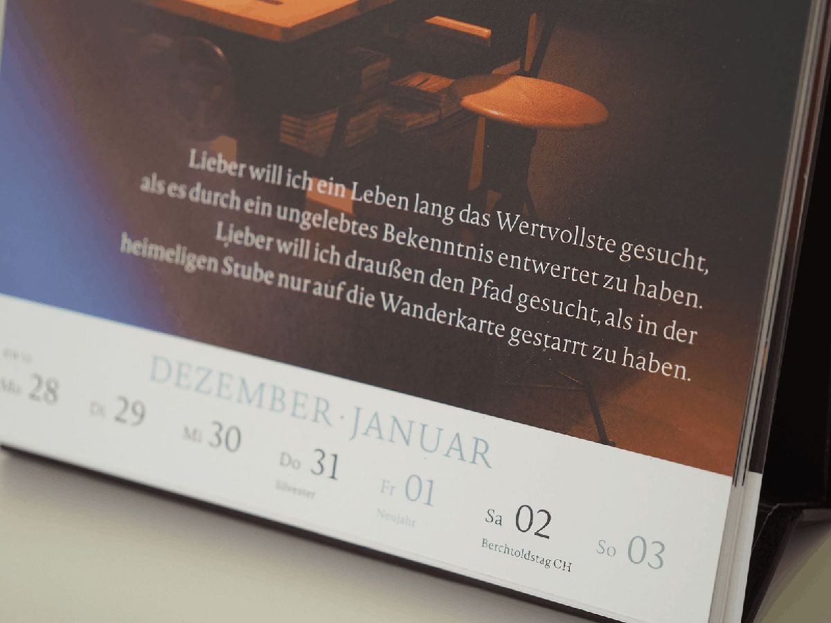 Wochenkalender 2027: In Resonanz