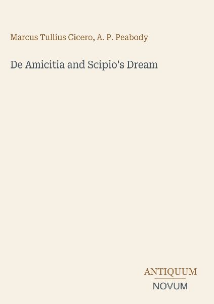 De Amicitia and Scipio's Dream