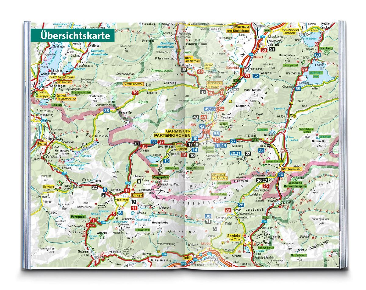 KOMPASS Wanderführer Zugspitze, Werdenfelser Land, 60 Touren mit Extra-Tourenkarte