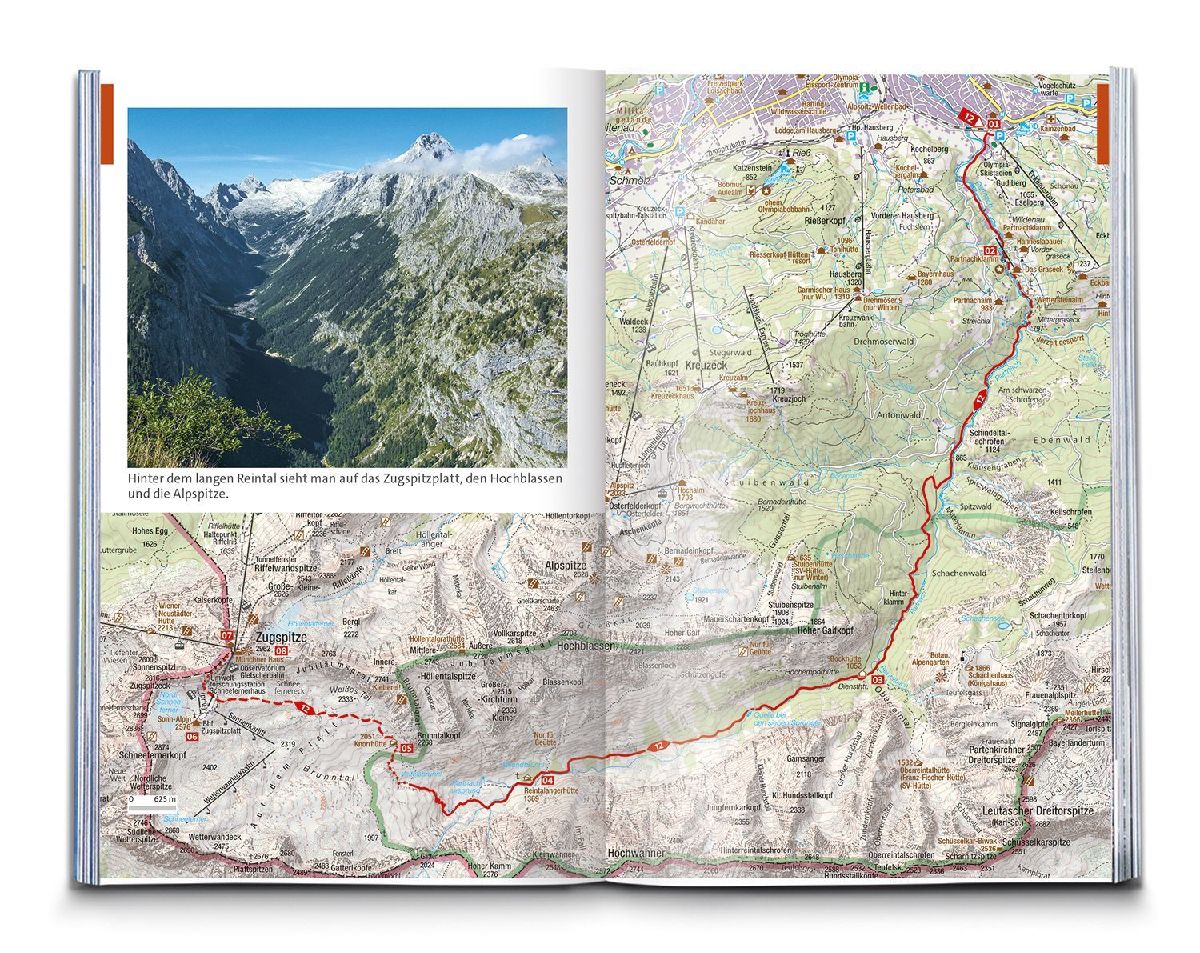 KOMPASS Wanderführer Zugspitze, Werdenfelser Land, 60 Touren mit Extra-Tourenkarte