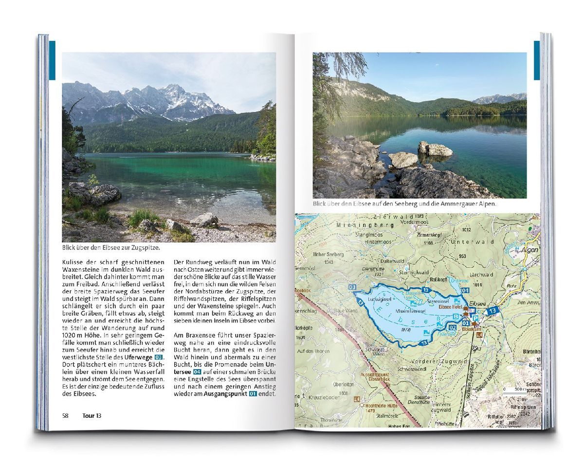 KOMPASS Wanderführer Zugspitze, Werdenfelser Land, 60 Touren mit Extra-Tourenkarte