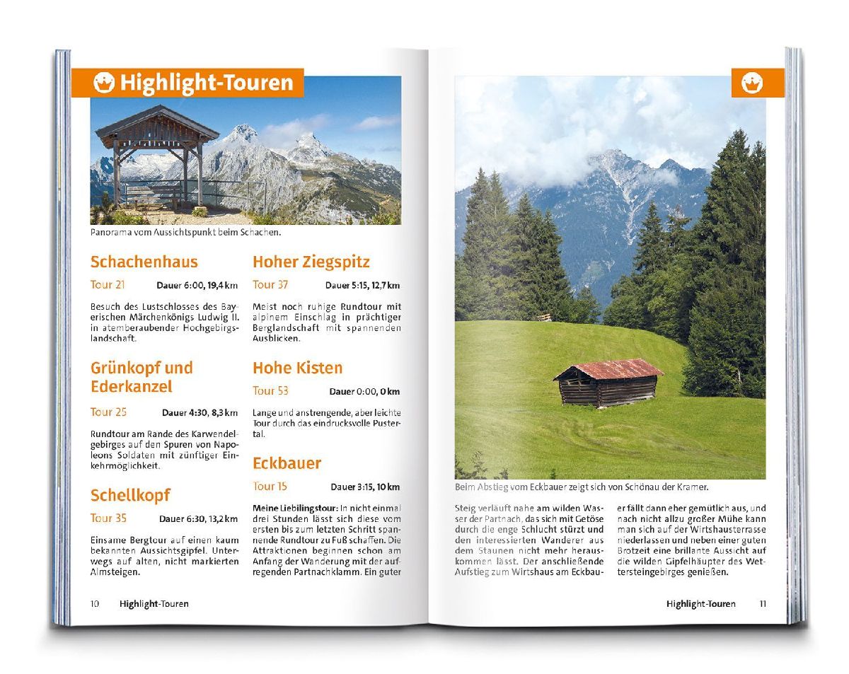 KOMPASS Wanderführer Zugspitze, Werdenfelser Land, 60 Touren mit Extra-Tourenkarte