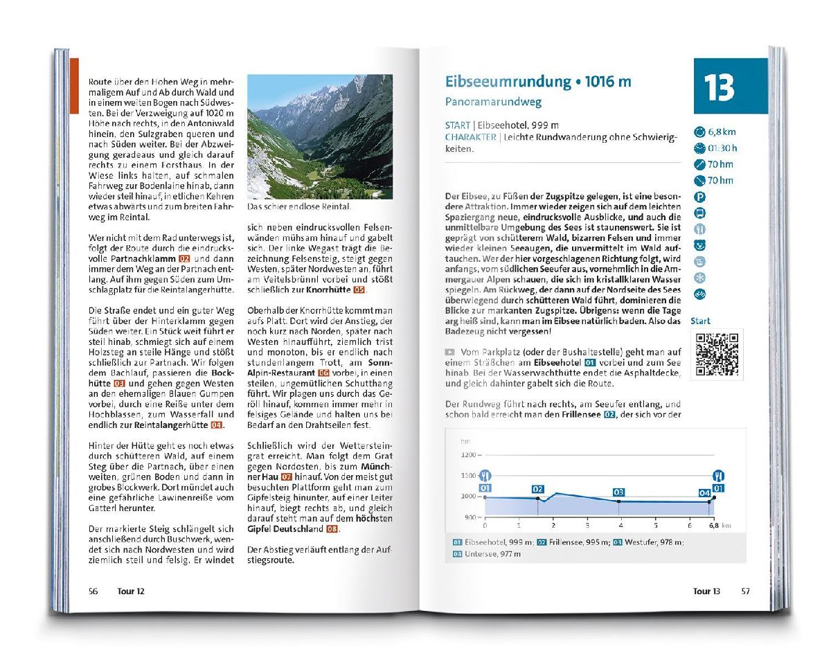 KOMPASS Wanderführer Zugspitze, Werdenfelser Land, 60 Touren mit Extra-Tourenkarte