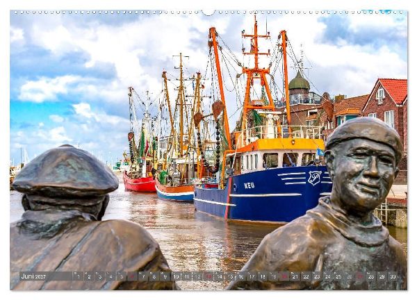 NORDSEE-VERLIEBT (hochwertiger Premium Wandkalender 2027 DIN A2 quer), Kunstdruck in Hochglanz