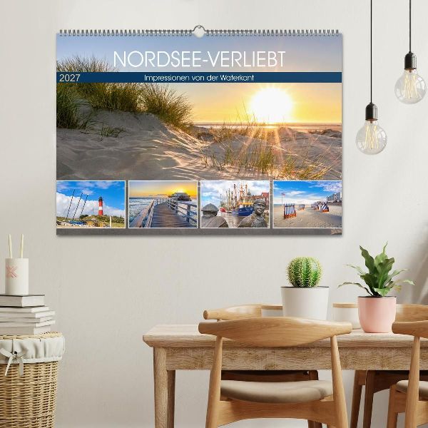 NORDSEE-VERLIEBT (Wandkalender 2027 DIN A2 quer), CALVENDO Monatskalender