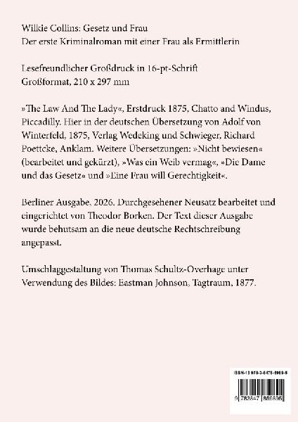 Gesetz und Frau (Großdruck)