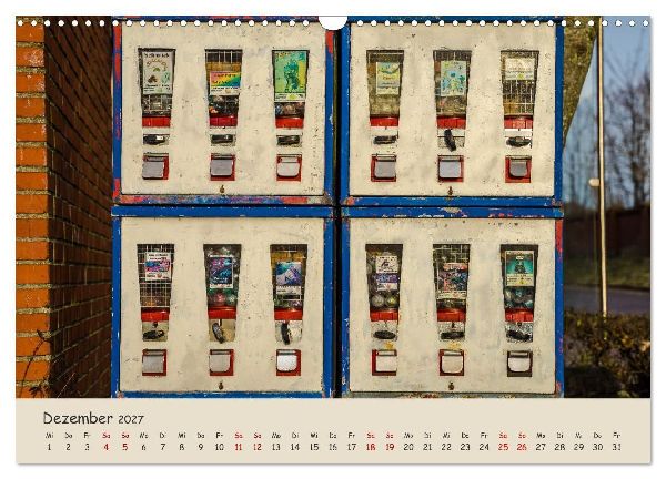 Kaugummiautomaten (Wandkalender 2027 DIN A3 quer), CALVENDO Monatskalender