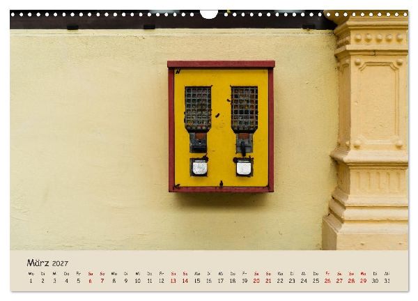 Kaugummiautomaten (Wandkalender 2027 DIN A3 quer), CALVENDO Monatskalender