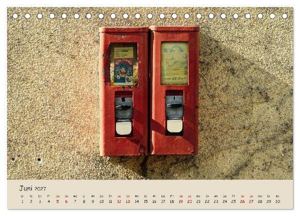 Kaugummiautomaten (Tischkalender 2027 DIN A5 quer), CALVENDO Monatskalender