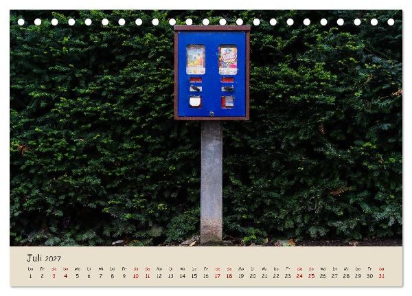 Kaugummiautomaten (Tischkalender 2027 DIN A5 quer), CALVENDO Monatskalender