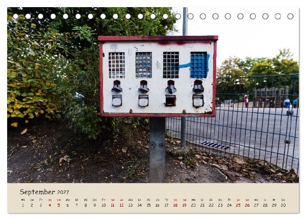 Kaugummiautomaten (Tischkalender 2027 DIN A5 quer), CALVENDO Monatskalender