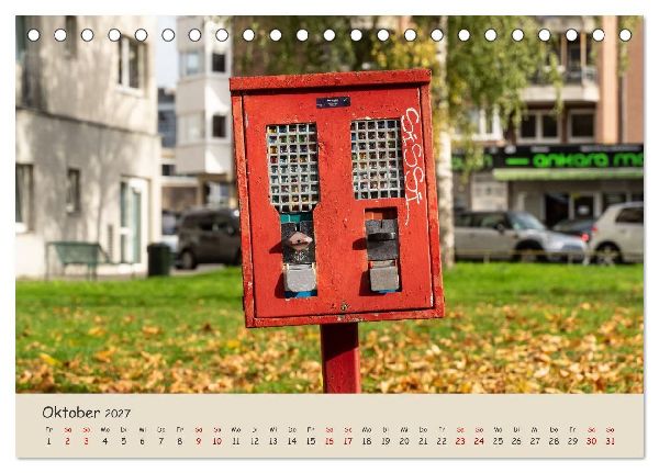 Kaugummiautomaten (Tischkalender 2027 DIN A5 quer), CALVENDO Monatskalender