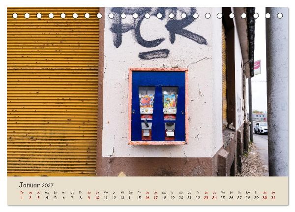 Kaugummiautomaten (Tischkalender 2027 DIN A5 quer), CALVENDO Monatskalender