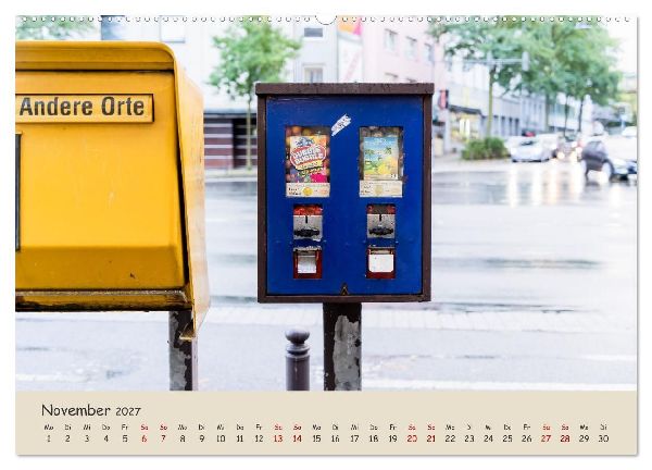 Kaugummiautomaten (Wandkalender 2027 DIN A2 quer), CALVENDO Monatskalender