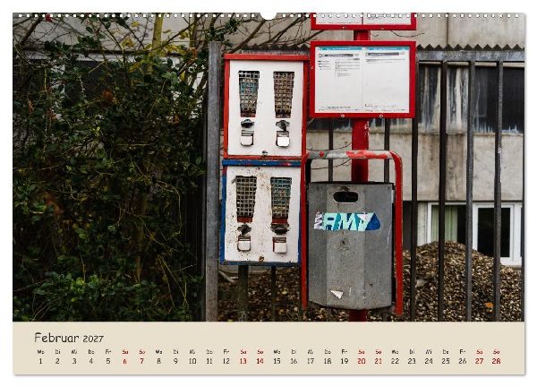 Kaugummiautomaten (Wandkalender 2027 DIN A2 quer), CALVENDO Monatskalender