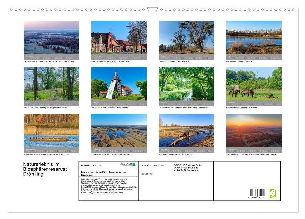 Naturerlebnis im Biosphärenreservat Drömling (Wandkalender 2027 DIN A2 quer), CALVENDO Monatskalender