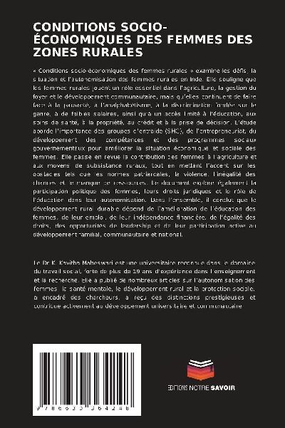 CONDITIONS SOCIO-ÉCONOMIQUES DES FEMMES DES ZONES RURALES