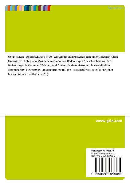 Semiotik und Werbung - Analyse einer brasilianischen Printanzeige